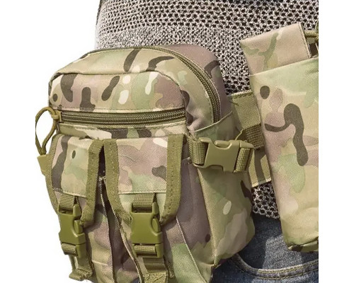 Сумка тактическая на пояс AOKALI Outdoor A33 4L Camouflage CP
