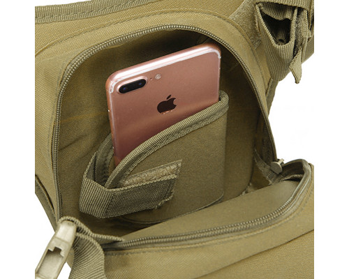 Сумка тактическая на пояс AOKALI Outdoor A9001 Sand