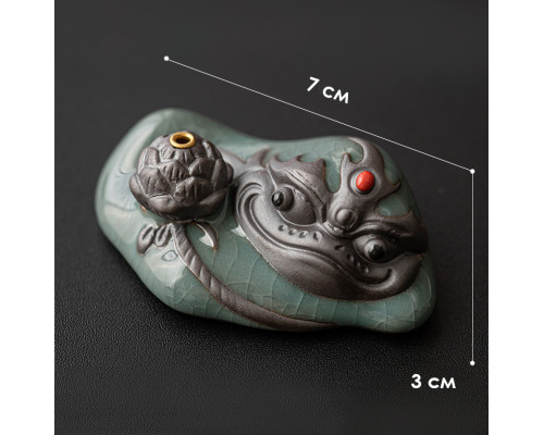 Подставка держатель для благовоний YYPJ006 Жабка керамическая