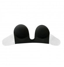 Бюстгальтер силиконовый с глубоким U-образным вырезом самоклеящийся Черный B