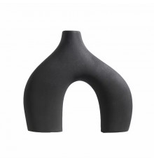 Ваза для цветов Двуногая керамическа в скандинавском стиле Black