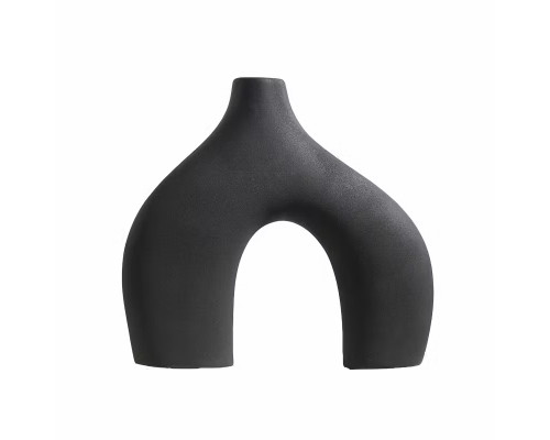 Ваза для цветов Двуногая керамическа в скандинавском стиле Black