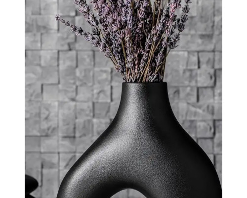 Ваза для цветов Двуногая керамическа в скандинавском стиле Black