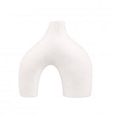 Ваза для цветов Двуногая керамическа в скандинавском стиле White