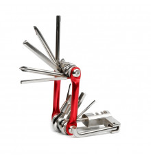 Мультитул, карманный набор инструментов для велосипеда West Biking 0719007 10 в 1 Red