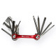 Мультитул, карманный набор инструментов для велосипеда West Biking 0719007 10 в 1 Red