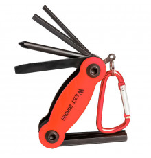 Мультитул West Biking YP0719243 карманный набор инструментов для велосипеда Red