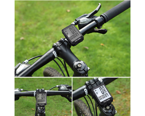 Велокомпьютер West Biking 0702054 с подсветкой White Беспроводной