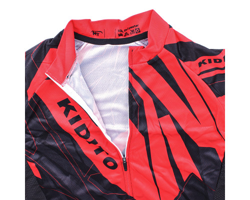 Вело костюм для мужчин KIDITO KM-CT-09202 кофта с длинным рукавом штаны Red XS