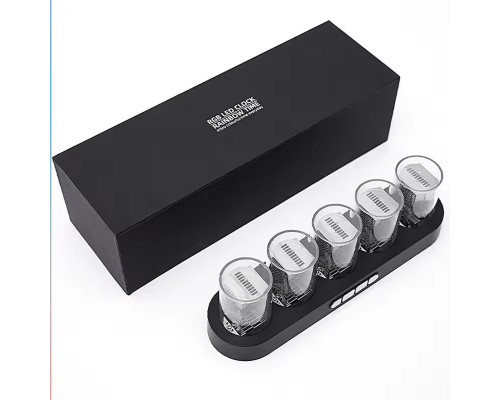 Цифровий ламповий годинник RGB Nixie black