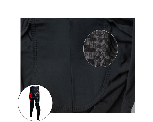 Вело костюм женский Siilenyond SW-CT-05702 Graffiti длинный рукав штаны 3XL