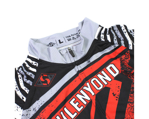 Вело костюм для мужчин Siilenyond XM-DT-050 короткий рукав шорты Stripes Red XS