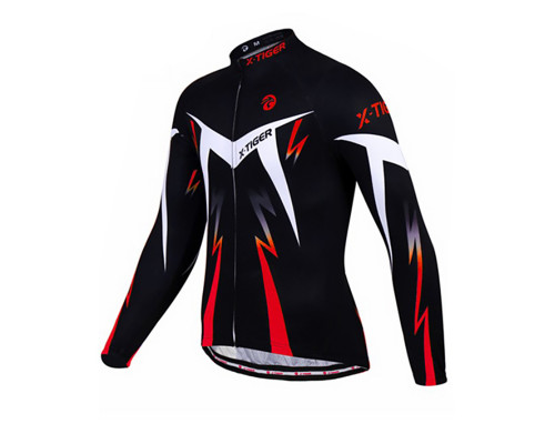 Вело костюм для мужчин X-Тiger XM-CT-013 кофта с длинным рукавом штаны Red S