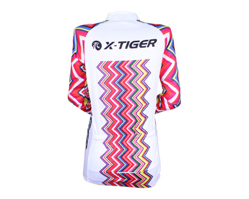Вело костюм женский X-Тiger XW-CT-155 кофта с длинным рукавом штаны Multicolor Zigzag 2XL