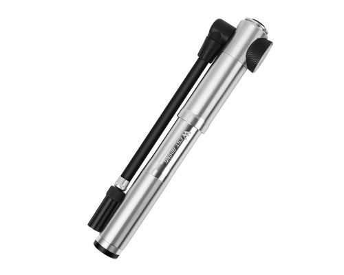 Насос велосипедный West Biking 0711068 Ручной с индикатором Silver