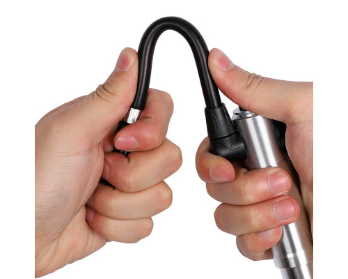 Насос велосипедный West Biking 0711068 Ручной с индикатором Silver