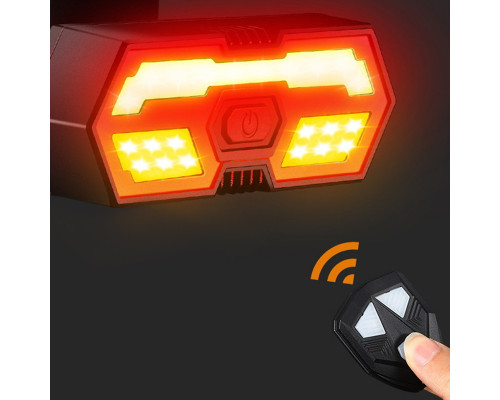 Задний фонарь велосипедный West Biking YP0701314 габаритный с указанием поворотов для велосипеда