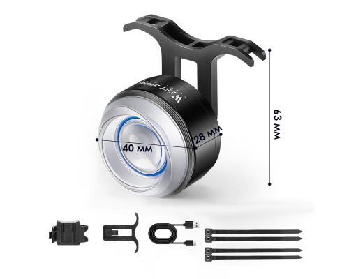 Фонарь велосипедный West Biking YP0701437 задний велогабарит велофонарь