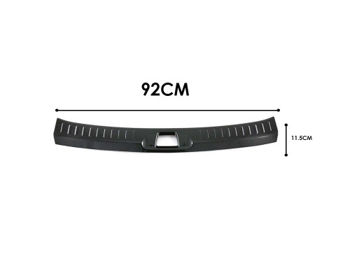 Защитная накладка на задний бампер для автомобиля  BYD Atto 3 2022+ Yuan Plus из углеродного волокна