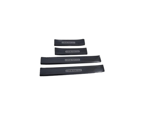 Защитная накладка на порог багажника для автомобиля BYD Atto 3 2022+ Yuan Plus из углеродного волокна