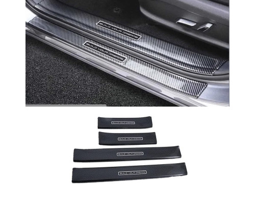 Защитные накладки на пороги для автомобиля BYD Song Plus DM-i/EV из углеродного волокна 4 шт