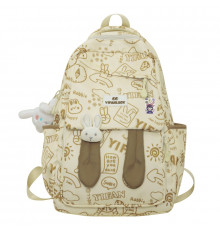 Рюкзак подростковый 230632 Зайка 20L Beige