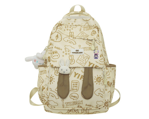 Рюкзак подростковый 230632 Зайка 20L Beige