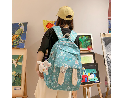 Рюкзак подростковый 230632 Зайка 20L Green