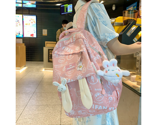 Рюкзак подростковый 230632 Зайка 20L Pink