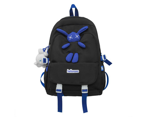 Рюкзак подростковый 608833 Hellonana с брелком Black