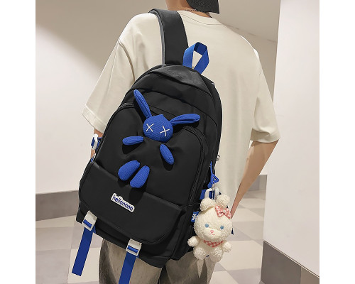 Рюкзак подростковый 608833 Hellonana с брелком Black