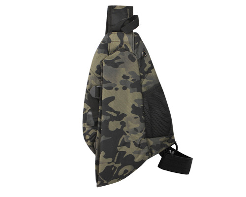 Рюкзак на одно плечо 905 вместительная с USB портом водонепроницаемая Camouflage