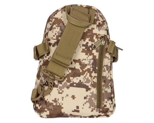 Рюкзак тактический на одно плечо AOKALI Outdoor A31 Sand Pixel