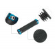 Резиновые грипсы / Велосипедные ручки West Biking 0804004 Black + Blue