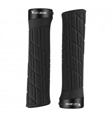 Грипсы велосипедные West Biking YP0804063 с двумя замками ручки на руль Black