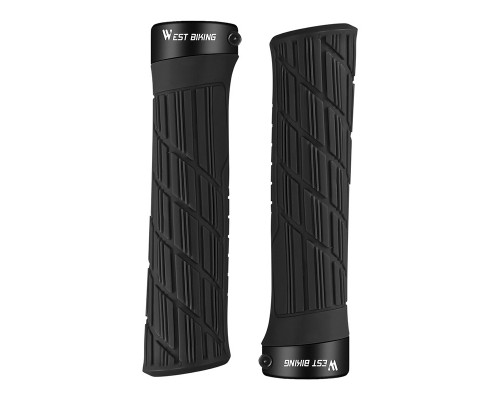 Грипсы велосипедные West Biking YP0804063 с двумя замками ручки на руль Black