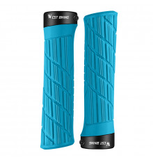 Грипсы велосипедные West Biking YP0804063 с двумя замками ручки на руль Blue