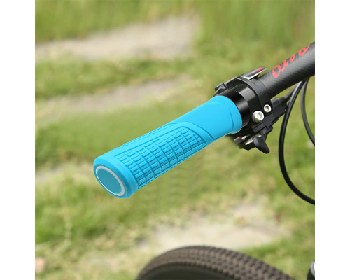 Грипсы велосипедные West Biking YP0804063 с двумя замками ручки на руль Blue