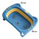 Детская складная ванночка Bestbaby BS-8766 Котик Blue