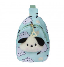 Детская сумка TD-34 Kuromi с аниме через плечо на одно отделение с ремешком Turquoise