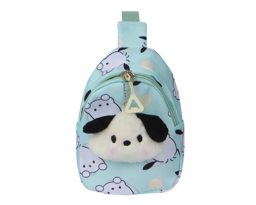 Детская сумка TD-34 Kuromi с аниме через плечо на одно отделение с ремешком Turquoise