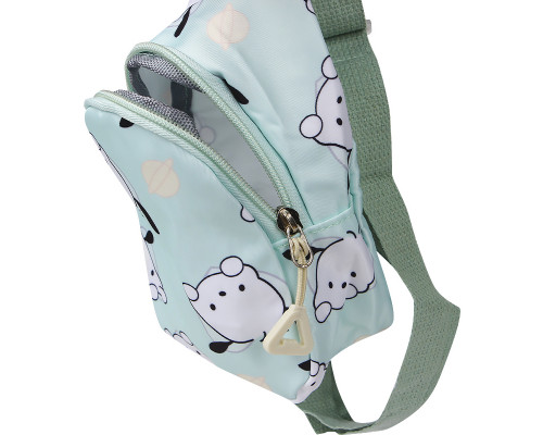 Детская сумка TD-34 Kuromi с аниме через плечо на одно отделение с ремешком Turquoise