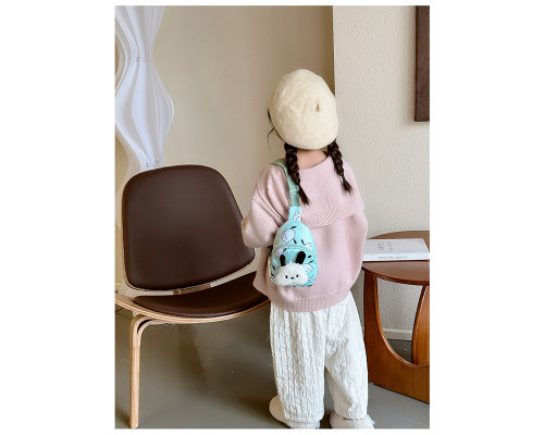 Детская сумка TD-34 Kuromi с аниме через плечо на одно отделение с ремешком Turquoise