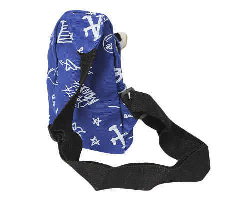 Детская нагрудная сумка рюкзак A-407 Cow на одно отделение с ремешком  Blue