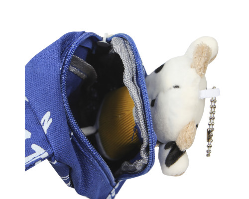 Детская нагрудная сумка рюкзак A-407 Cow на одно отделение с ремешком  Blue