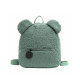 Детский рюкзак 6791 на одно отделение с внешним карманом ремешком и ушками Green