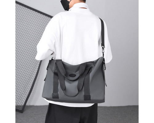 Сумка дорожная 66 спортивная с карманом снаружи с регулируемым плечевым ремнем Gray