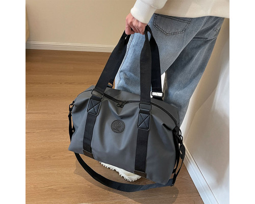 Сумка дорожная 66 спортивная с карманом снаружи с регулируемым плечевым ремнем Gray