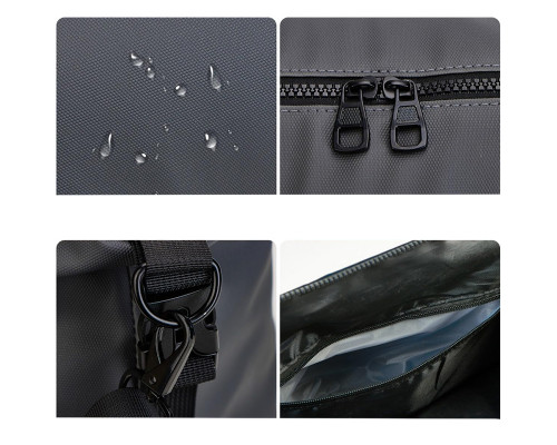 Сумка дорожная 66 спортивная с карманом снаружи с регулируемым плечевым ремнем Gray