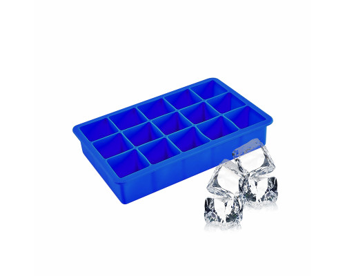 Силиконовая форма для льда CUMENSS AI-807 Cube 15 Blue